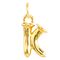 Золотая подвеска на цепочку Буква K малая UNOde50