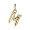 Золотая подвеска на цепочку Буква M малая UNOde50