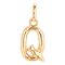 Золотая подвеска на цепочку Буква Q малая UNOde50