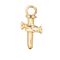 Золотая подвеска для пирсинга Крестик UNOde50 Take me to church, изображение 2