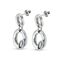 Серебряные серьги женские с кристаллом Сваровски UNOde50 Together, изображение 2