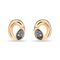 Золотые серьги женские c кристаллами Сваровски UNOde50 Details