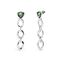 Серебряные серьги с кристаллами Сваровски UNOde50 Ser Camaleonica