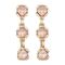 Золотые серьги с кристаллами Сваровски UNOde50 Sublime Pink
