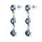 Серебряные серьги с кристаллами Сваровски UNOde50 Sublime Blue, изображение 2