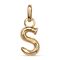 Золотая подвеска Буква S малая UNOde50