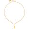 Золотая подвеска на цепочку Буква B малая UNOde50, изображение 3