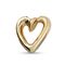 Золотая моносерьга для пирсинга Сердечко UNOde50 Hart 2