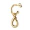Золотая подвеска для пирсинга Буква мини О UNOde50 CALL ME, изображение 2