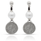 Серебряные серьги висячие с жемчугом Александрия UNOde50 Alexandria