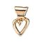 Золотая подвеска женская Сердечко UNOde50 My Heart