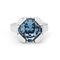 Серебряное кольцо женское с кристаллом Сваровски UNOde50 Rock n´blue, Размер (мм): 16,3-16,7, изображение 2