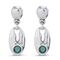 Серебряные серьги женские с кристаллами Сваровски UNOde50 To You