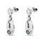 Серебряные серьги женские с кристаллами Сваровски UNOde50 To You, изображение 2