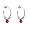 Серебряные серьги с муранским стеклом Ciclon Esencia