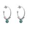 Серебряные серьги с муранским стеклом Ciclon Esencia