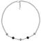 Серебряное колье с муранским стеклом Ciclon Biela