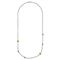 Серебряное колье женское с золотыми вставками Ciclon Eclipse