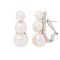 Серебряные серьги с жемчугом Majorica Twins & triplets