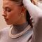 Серебряные серьги женские с жемчугом Majorica Kate, изображение 2
