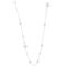 Серебряная цепочка женская с жемчугом Majorica Dangle, изображение 2