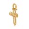 Золотая подвеска для пирсинга Крестик UNOde50 Take me to church, изображение 3