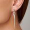 Серебряные серьги висячие Иголка с пуговицей UNOde50 Needle and button, изображение 8