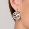 Серебряные серьги висячие Иголка с пуговицей UNOde50 Needle and button, изображение 7