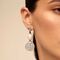 Серебряные серьги висячие с жемчугом Александрия UNOde50 Alexandria, изображение 5