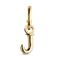 Золотая подвеска для пирсинга Буква мини J UNOde50 CALL ME