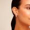 Серебряные серьги женские с кристаллами Сваровски UNOde50 Details, изображение 4