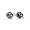 Серебряное кольцо женское с кристаллами Сваровски UNOde50 Aura Blue, Размер (мм): 18,3-18,7, изображение 2