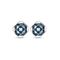 Серебряные серьги с кристаллом Сваровски UNOde50 Aura Blue