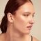 Золотые серьги женские с цирконием UNOde50 Divine, изображение 4