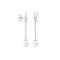 Серебряные серьги с жемчугом длинные Majorica Fine Silver, изображение 2