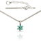 Серебряное колье женское с подвеской Ciclon Flora, изображение 4