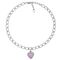 Серебряное колье с сердечком Ciclon Romance