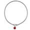 Серебряное колье с кристаллом Сваровски Ciclon Solitario