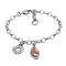 Серебряный браслет с подвеской и муранским стеклом Ciclon Liquid