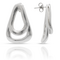 Серебряные серьги женские Скрепленный UNOde50 Connected, изображение 4
