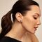 Серебряные серьги с кристаллом Сваровски UNOde50 Aura Blue, изображение 4