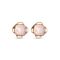 Золотые серьги женские с кристаллами Сваровски UNOde50 Aura Pink