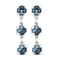 Серебряные серьги с кристаллами Сваровски UNOde50 Sublime Blue