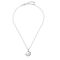 Серебряное колье с подвеской из органического жемчуга и фианитами  Majorica Exquisite, изображение 2